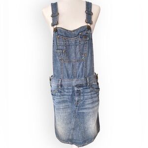 Gap 1969 Distressed Overall Dress Size M